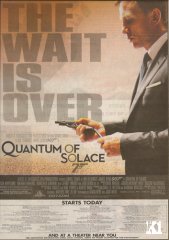 Quantum of Solace Opening Day Ad Scan