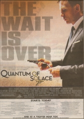 Quantum of Solace Opening Day Ad Scan